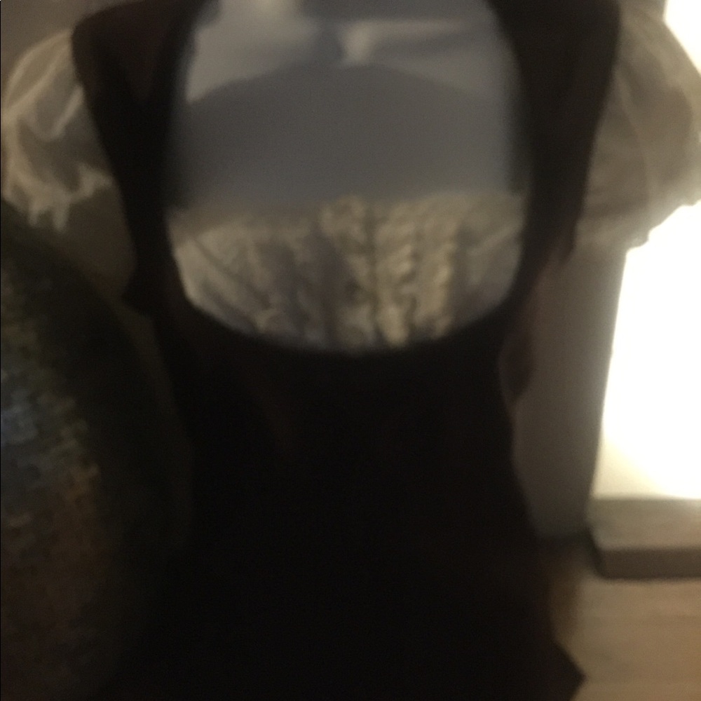 Bebe sweater blouse top cap sleeve brown medium